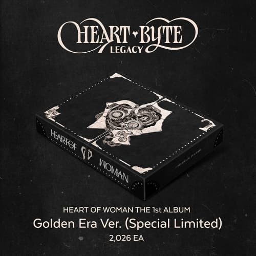 HEART OF WOMAN (하트오브우먼) - THE 1st ALBUM [Heart Byte : LEGACY] Golden Era Ver. (Special Limited)