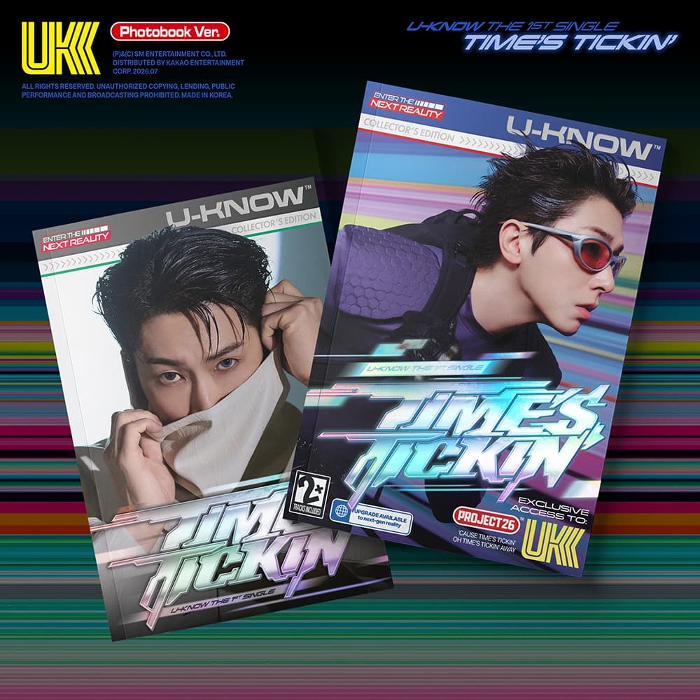 유노윤호 (U-Know) - 싱글 1집 [Time’s Tickin’] (Photobook Ver.) (랜덤)