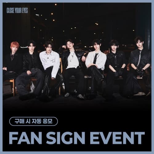 [7/11 FAN SIGN EVENT] CLOSE YOUR EYES - The 3rd Mini Album [blackout] (blackout ver.)