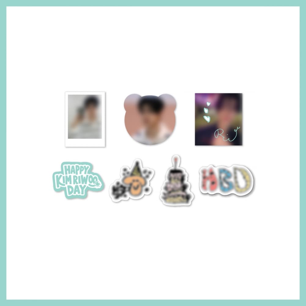 김리우_03. 스티커 팩_2026 NEWBEAT [BIRTHDAY CAFE - Riwoo Kim] MD