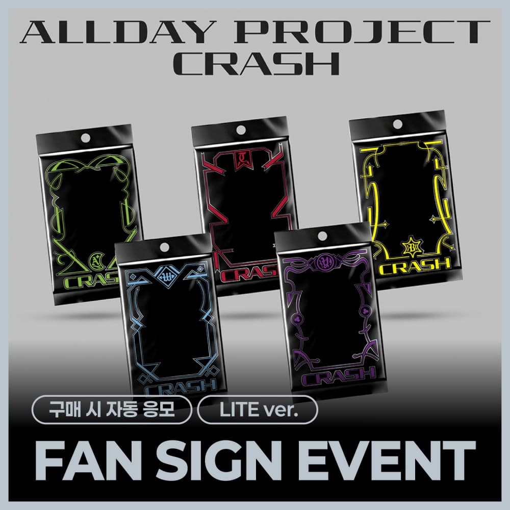 [10/9 FAN SIGN EVENT] ALLDAY PROJECT - The 2nd EP Album 'CRASH' (LITE ver.) (랜덤)