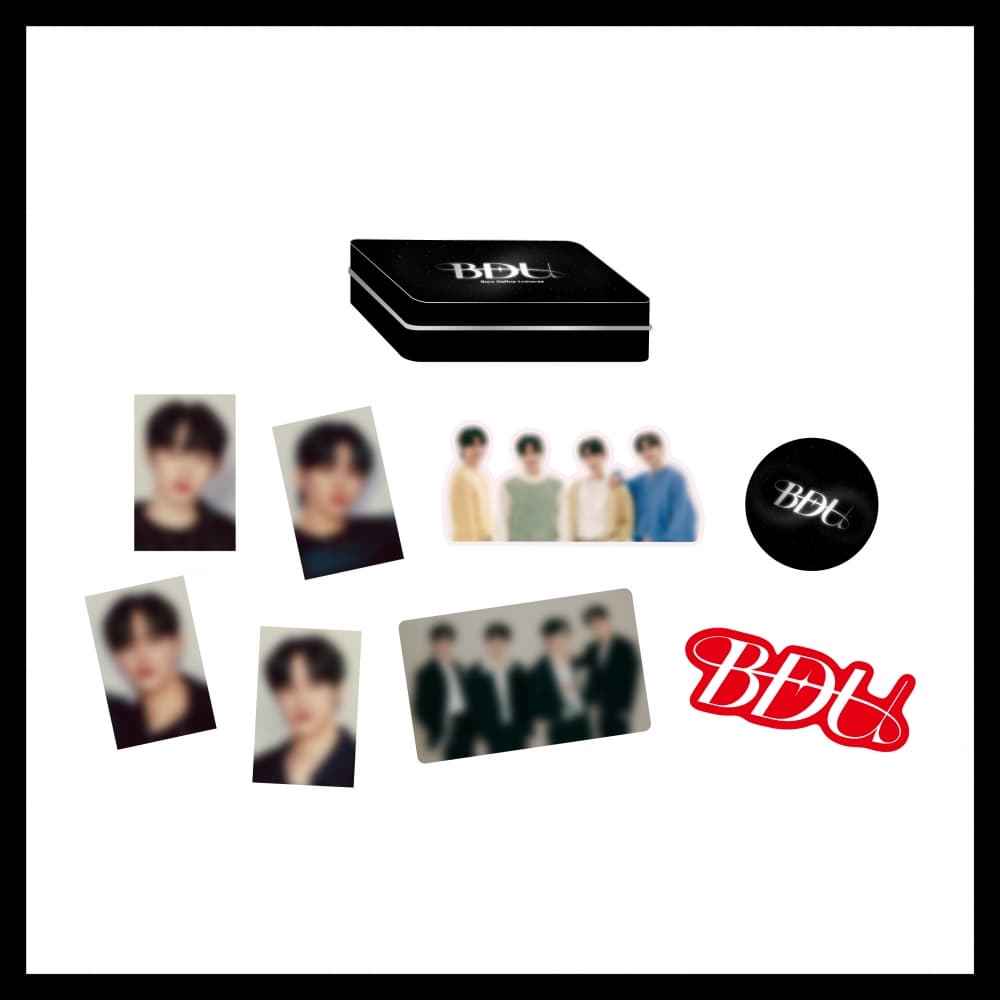비디유(B.D.U)_07.틴케이스 & 스티커 세트_B.D.U OFFICIAL MD