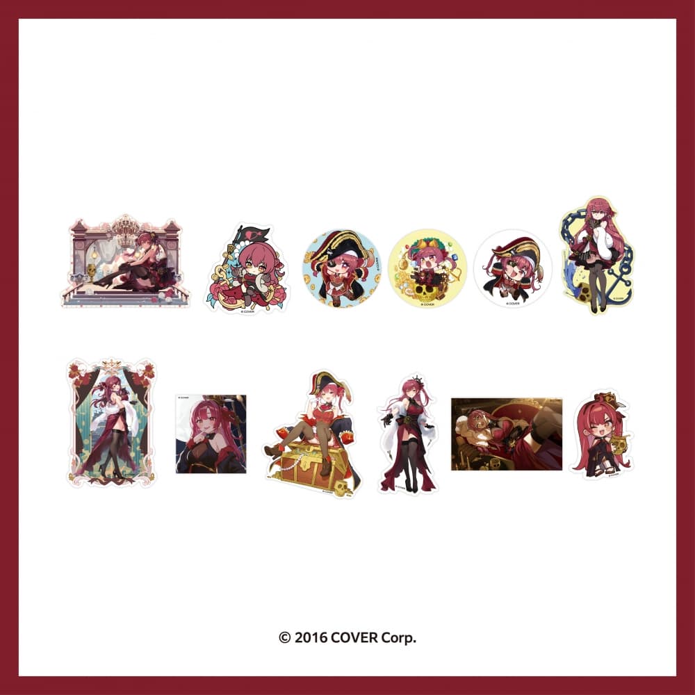 호쇼마린(Houshou Marine)_01.빅포인트 스티커_2024 Houshou Marine POP-UP STORE ORIGINAL MD