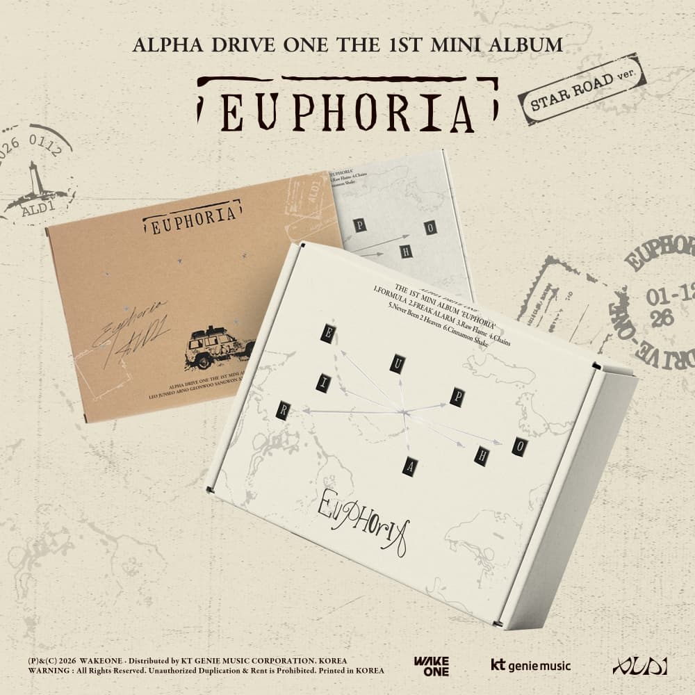 ALPHA DRIVE ONE (알파드라이브원) - THE 1ST MINI ALBUM 'EUPHORIA' (STAR ROAD ver.)